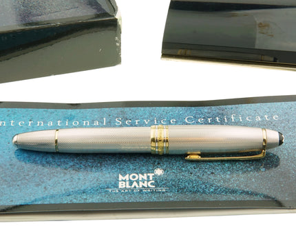 Montblanc Meisterstück Solitaire 925er Sterling Silber Korn Füller No.146 LeGrand