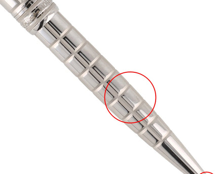 Montblanc Meisterstück Solitaire Platinum Facet Kugelschreiber No.164 Classique