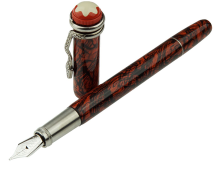 Montblanc Heritage Collection Rouge & Noir Serpent Marble Füller - meisterstück-shop.de