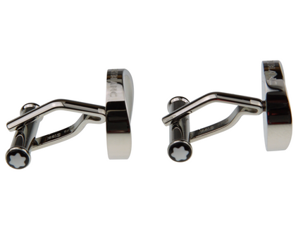 Montblanc Men's Jewellery Perlmutt Manschettenknöpfe Stainless Steel - meisterstück-shop.de