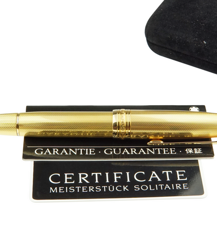 Montblanc Meisterstück Solitaire Gold Plated Füller No.146 LeGrand