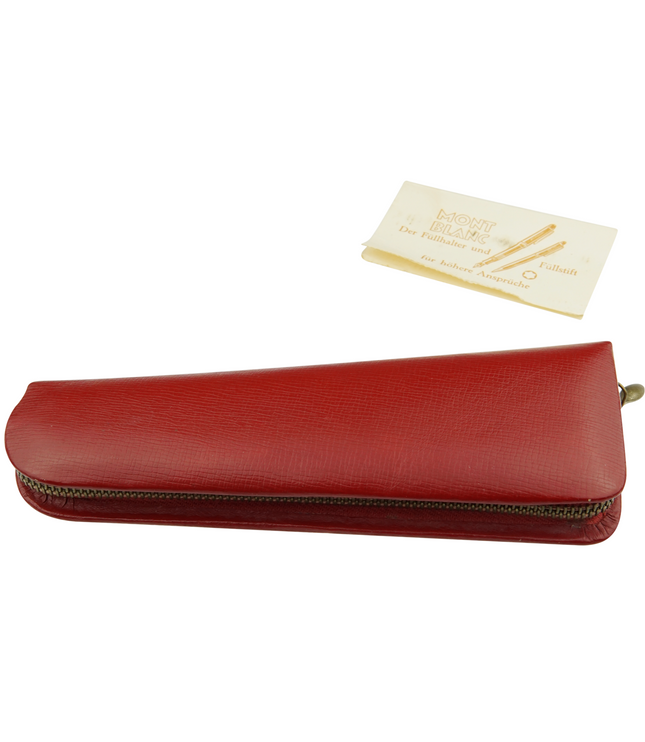 Montblanc Vintage 2er Lederetui Rot