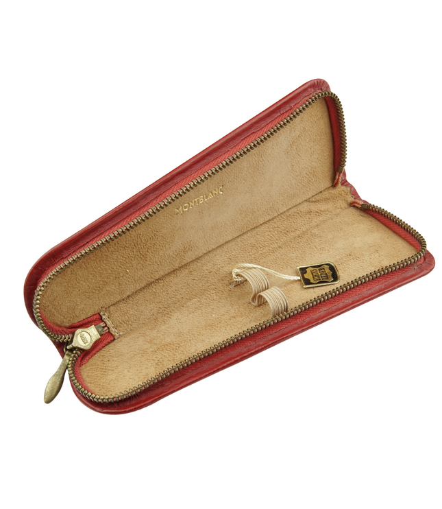 Montblanc Vintage 2er Lederetui Rot