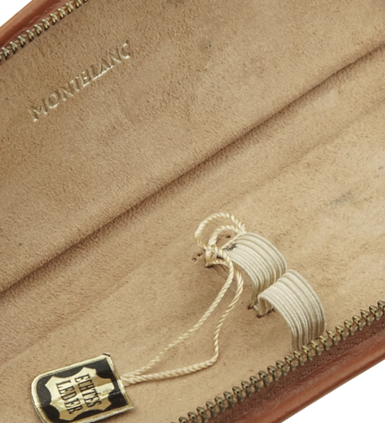 Montblanc Vintage 2er Lederetui Braun