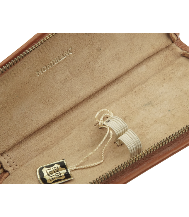 Montblanc Vintage 2er Lederetui Braun