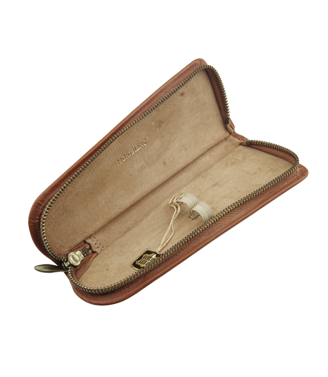 Montblanc Vintage 2er Lederetui Braun