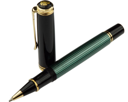 Pelikan Souverän R800 Tintenroller Grün Gestreift