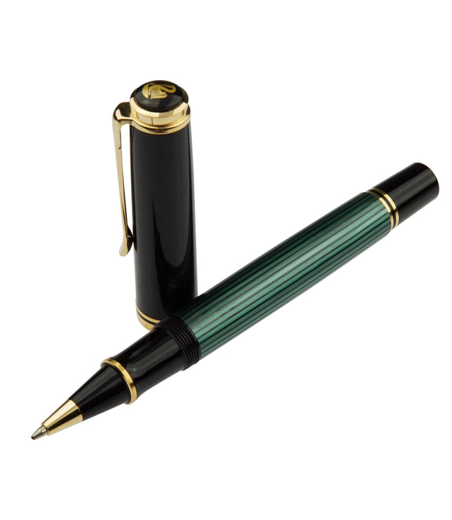Pelikan Souverän R800 Tintenroller Grün Gestreift