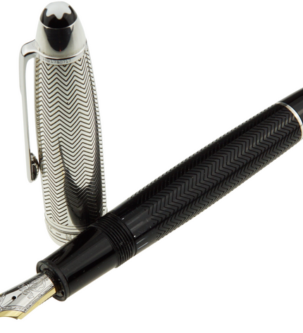 Montblanc Meisterstück Solitaire Doué Silver Barley Füller No.146 LeGrand