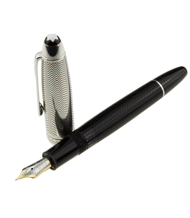 Montblanc Meisterstück Solitaire Doué Silver Barley Füller No.146 LeGrand