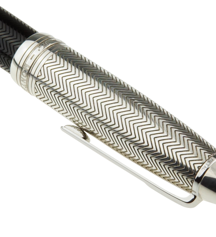 Montblanc Meisterstück Solitaire Doué Silver Barley Füller No.146 LeGrand