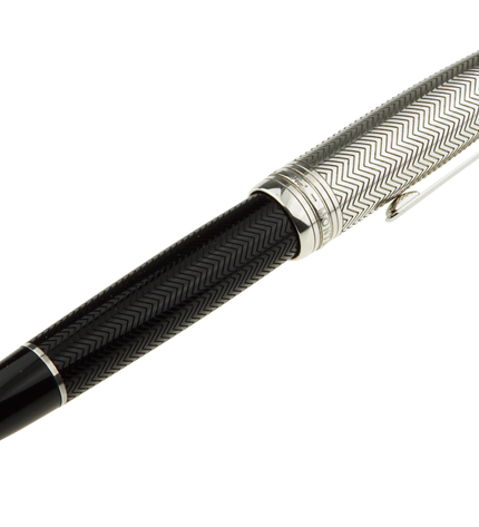 Montblanc Meisterstück Solitaire Doué Silver Barley Füller No.146 LeGrand