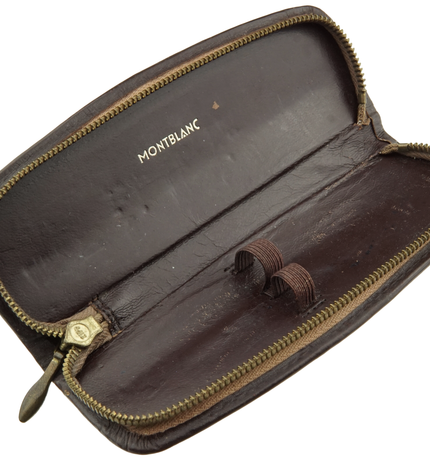 Montblanc Vintage 2er Lederetui Braun