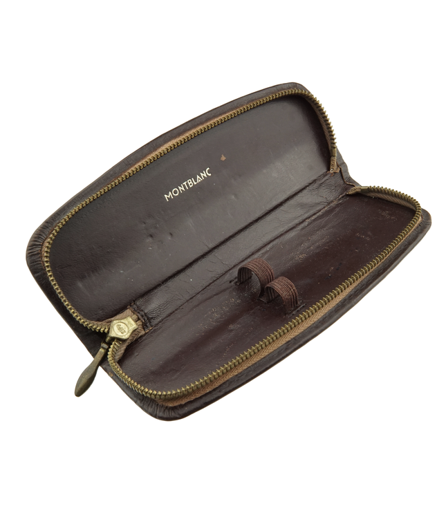 Montblanc Vintage 2er Lederetui Braun