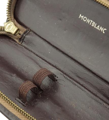 Montblanc Vintage 2er Lederetui Braun