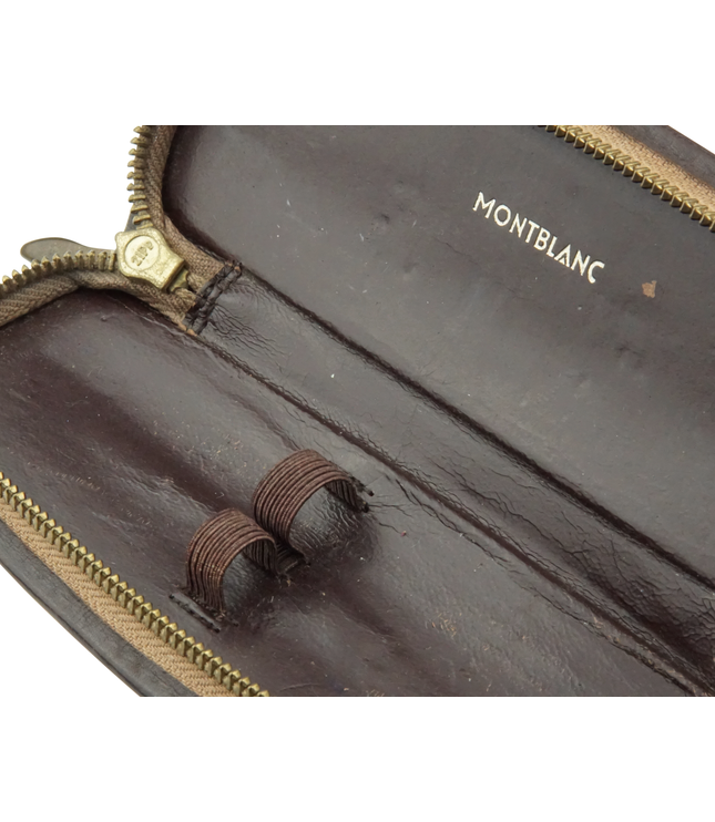 Montblanc Vintage 2er Lederetui Braun