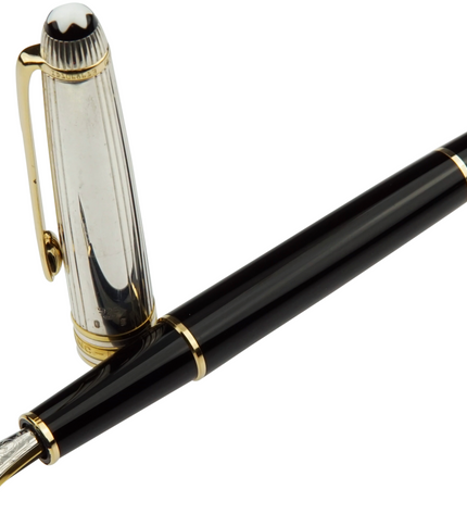 Montblanc Meisterstück Solitaire Doué 925er Sterling Silber Füller No.144 Classique