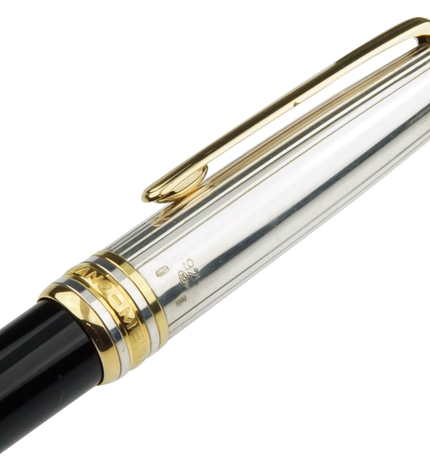 Montblanc Meisterstück Solitaire Doué 925er Sterling Silber Füller No.144 Classique