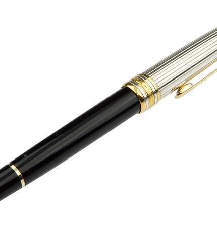 Montblanc Meisterstück Solitaire Doué 925er Sterling Silber Füller No.144 Classique