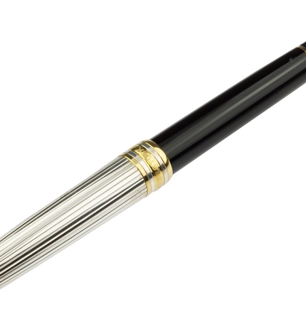 Montblanc Meisterstück Solitaire Doué 925er Sterling Silber Füller No.144 Classique