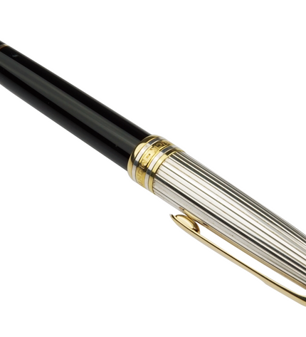 Montblanc Meisterstück Solitaire Doué 925er Sterling Silber Füller No.144 Classique