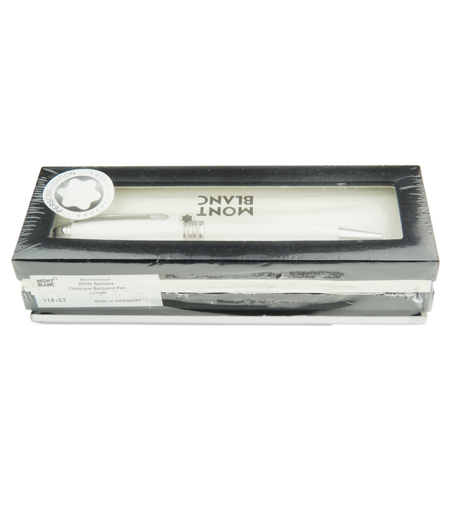 Montblanc Meisterstück White Solitaire Kugelschreiber No.164 Classique - Sealed