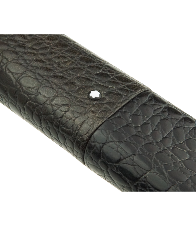 Montblanc Meisterstück Florence 3er Lederetui Schwarz Kroko