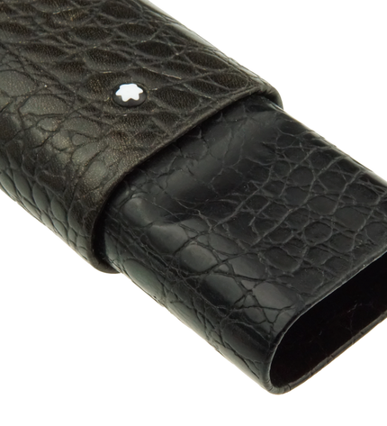 Montblanc Meisterstück Florence 3er Lederetui Schwarz Kroko