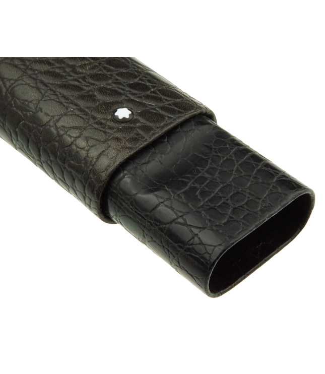 Montblanc Meisterstück Florence 3er Lederetui Schwarz Kroko