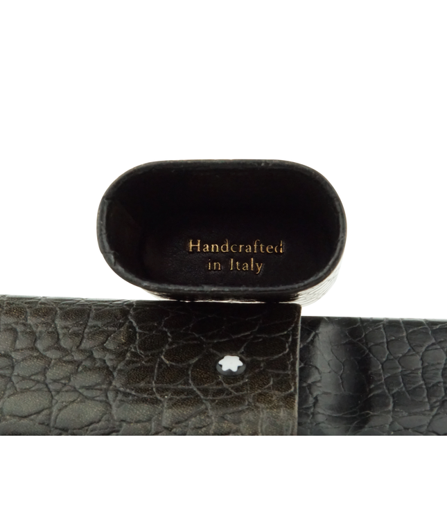 Montblanc Meisterstück Florence 3er Lederetui Schwarz Kroko