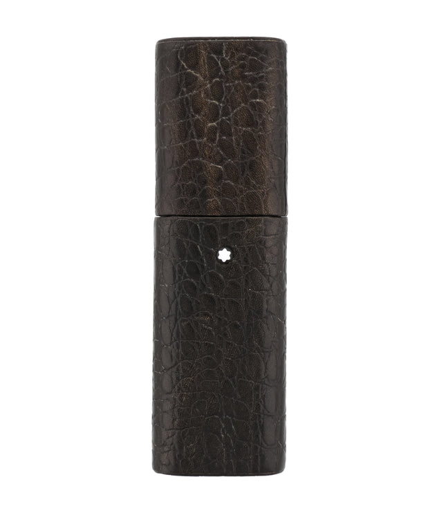 Montblanc Meisterstück Florence 3er Lederetui Schwarz Kroko Antique Finish