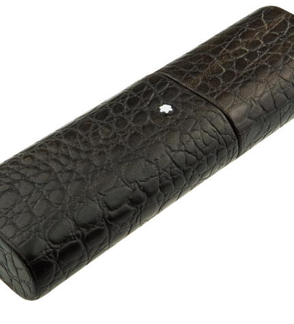 Montblanc Meisterstück Florence 3er Lederetui Schwarz Kroko
