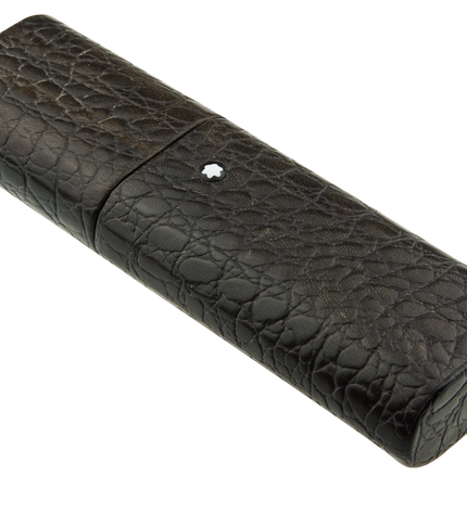 Montblanc Meisterstück Florence 3er Lederetui Schwarz Kroko