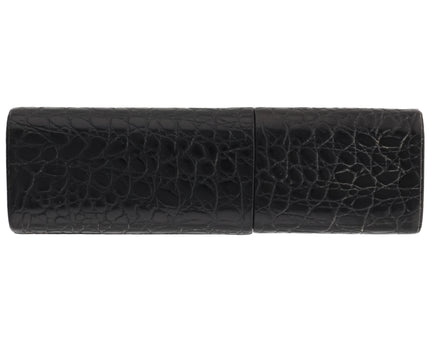 Montblanc Meisterstück Florence 3er Lederetui Schwarz Kroko Antique Finish