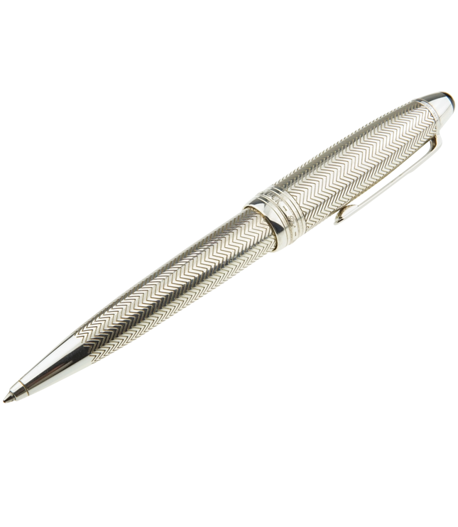 Montblanc Meisterstück Solitaire Silver Barley Kugelschreiber No.161 LeGrand