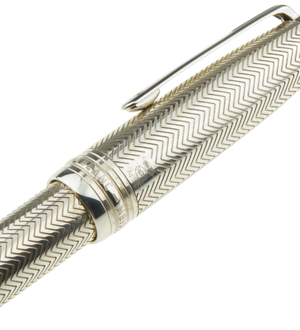 Montblanc Meisterstück Solitaire Silver Barley Kugelschreiber No.161 LeGrand