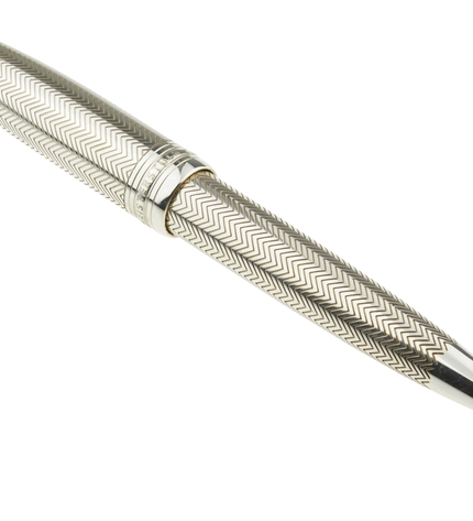 Montblanc Meisterstück Solitaire Silver Barley Kugelschreiber No.161 LeGrand