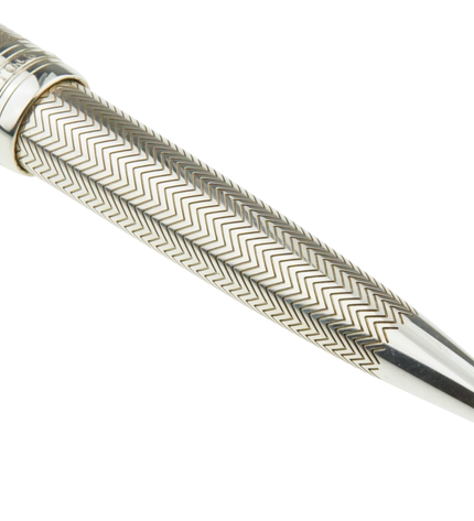 Montblanc Meisterstück Solitaire Silver Barley Kugelschreiber No.161 LeGrand