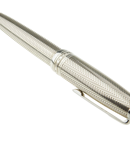 Montblanc Meisterstück Solitaire Silver Barley Kugelschreiber No.161 LeGrand