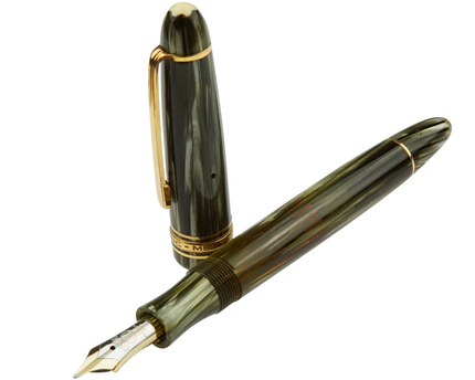 Montblanc Meisterstück Füller No.144G Classique Grün Gestreift - Vintage Zelluloid - meisterstück-shop.de