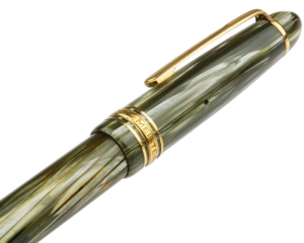 Montblanc Meisterstück Füller No.144G Classique Grün Gestreift - Vintage Zelluloid - meisterstück-shop.de