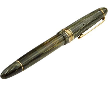 Montblanc Meisterstück Füller No.144G Classique Grün Gestreift - Vintage Zelluloid - meisterstück-shop.de