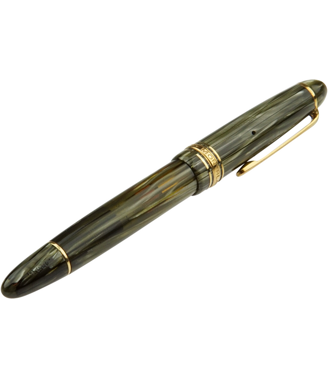 Montblanc Meisterstück Füller No.144G Classique Grün Gestreift - Vintage Zelluloid