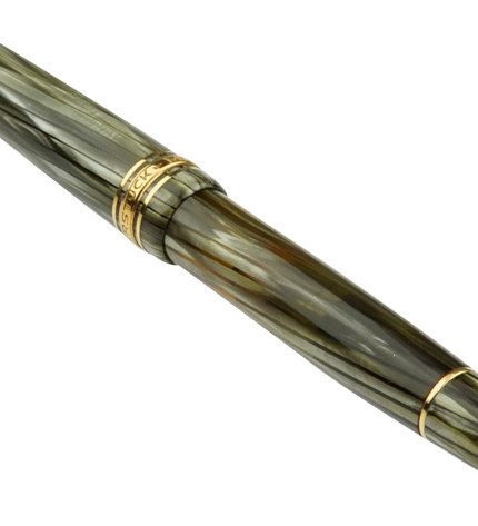 Montblanc Meisterstück Füller No.144G Classique Grün Gestreift - Vintage Zelluloid
