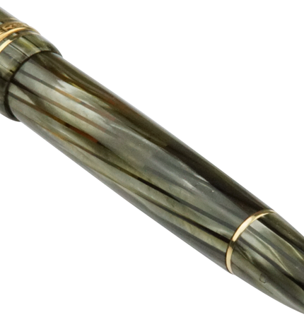 Montblanc Meisterstück Füller No.144G Classique Grün Gestreift - Vintage Zelluloid