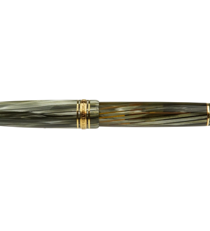 Montblanc Meisterstück Füller No.144G Classique Grün Gestreift - Vintage Zelluloid