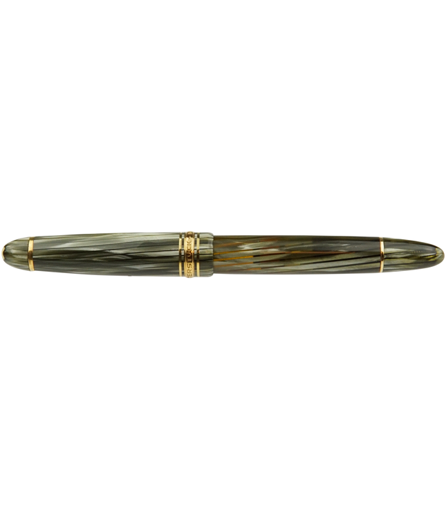 Montblanc Meisterstück Füller No.144G Classique Grün Gestreift - Vintage Zelluloid