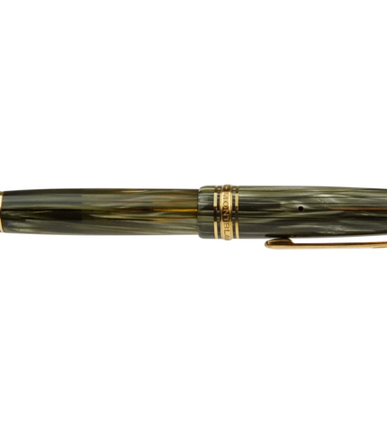 Montblanc Meisterstück Füller No.144G Classique Grün Gestreift - Vintage Zelluloid
