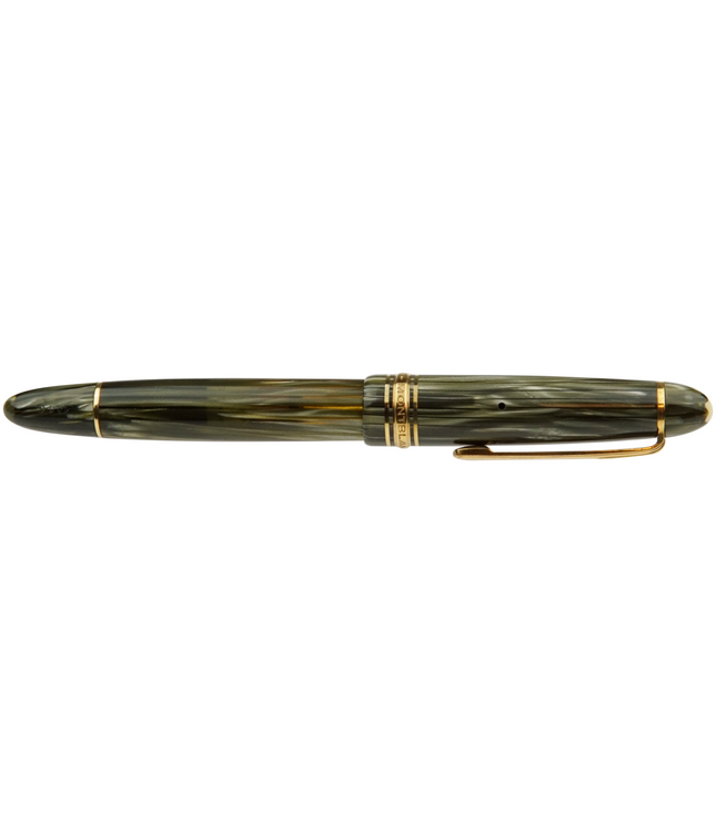 Montblanc Meisterstück Füller No.144G Classique Grün Gestreift - Vintage Zelluloid