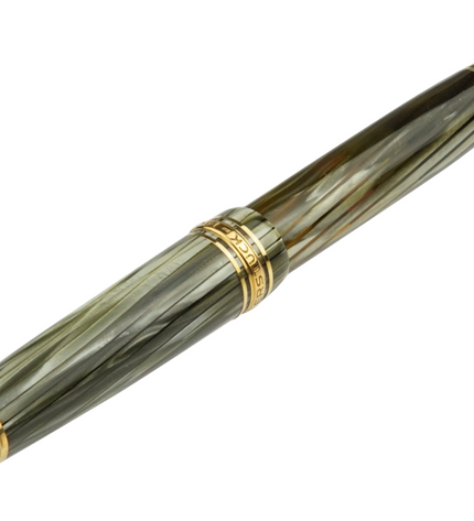 Montblanc Meisterstück Füller No.144G Classique Grün Gestreift - Vintage Zelluloid